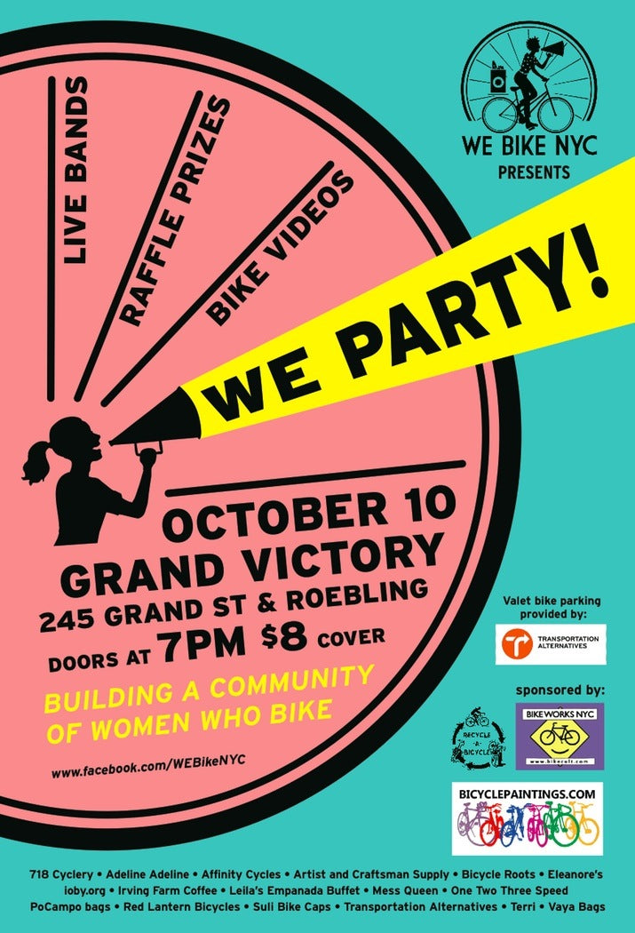 Let’s Party With WE BIKE NYC At The Bicycle Film Festival