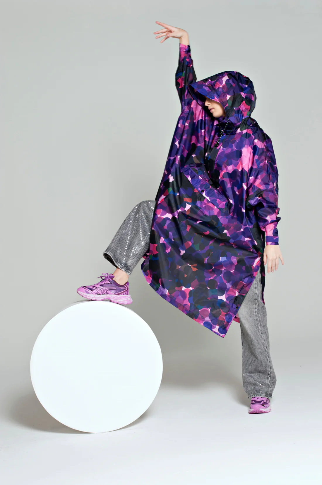 Rainkiss Rain Poncho Big City Lights