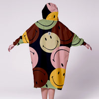 Rainkiss Rain Poncho - Retro Smiley