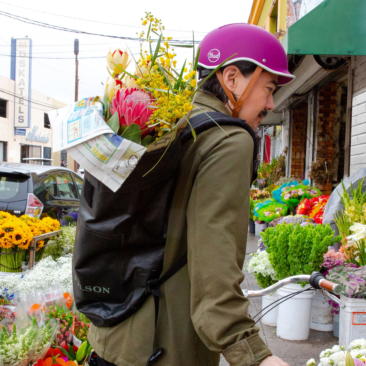Thousand Helm Vibrant Orchid Flowers Bicycle