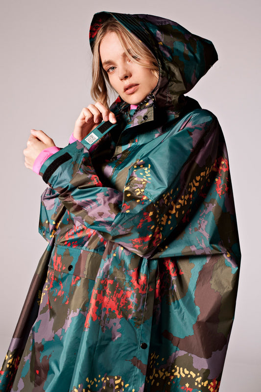 Rainkiss Regenponcho - Digi Forest Camo