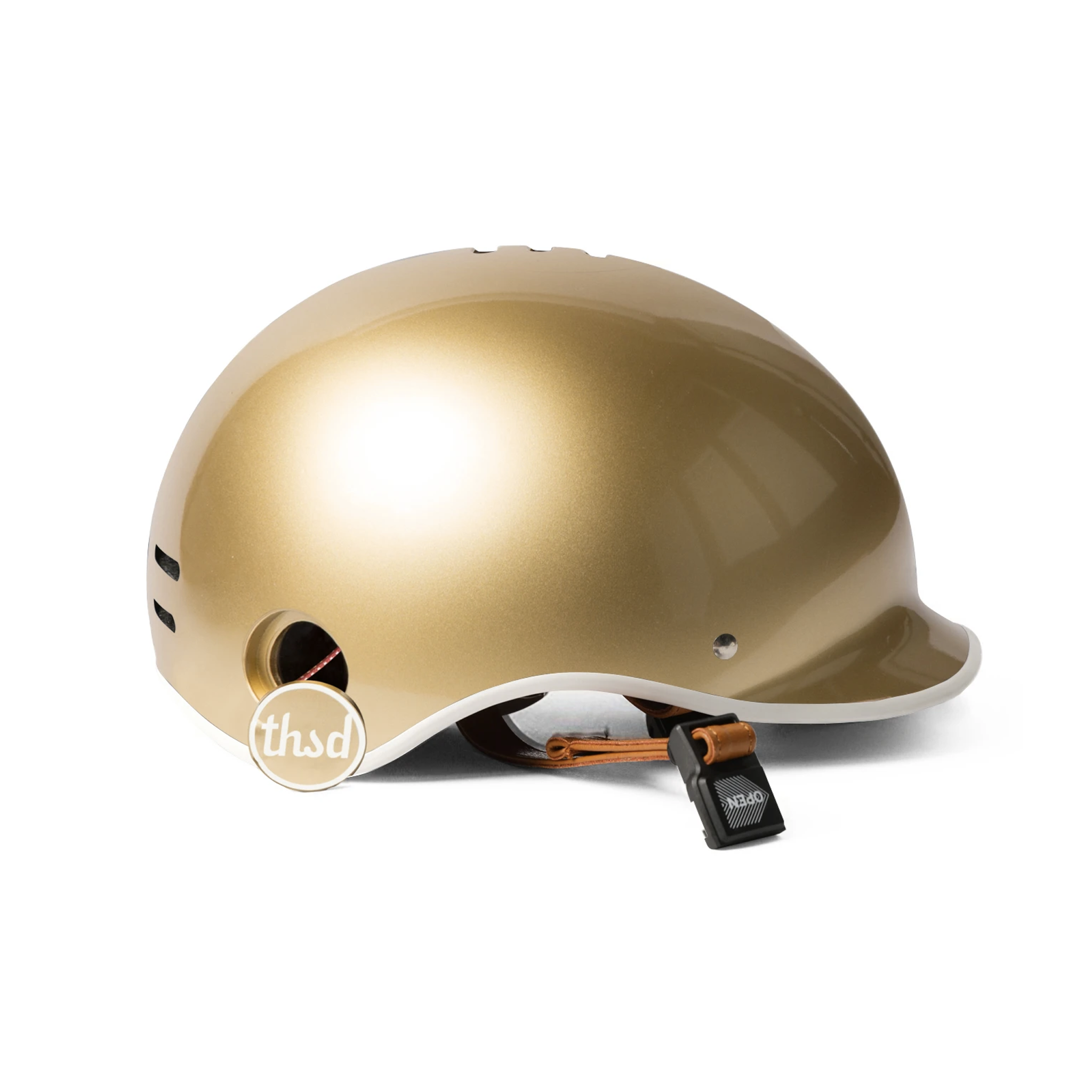 thousand bike helmet gold