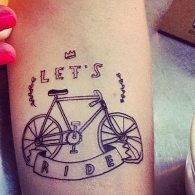 Tattly Bike Tattoo