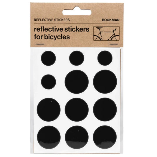 Bookman schwarze runde sticker