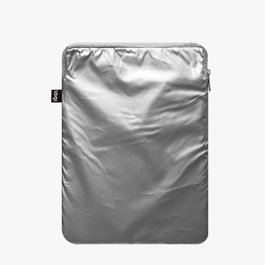 Loqi Laptop Sleeve Silver Metallic