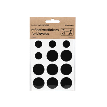 Bookman Reflective Stickers - Black