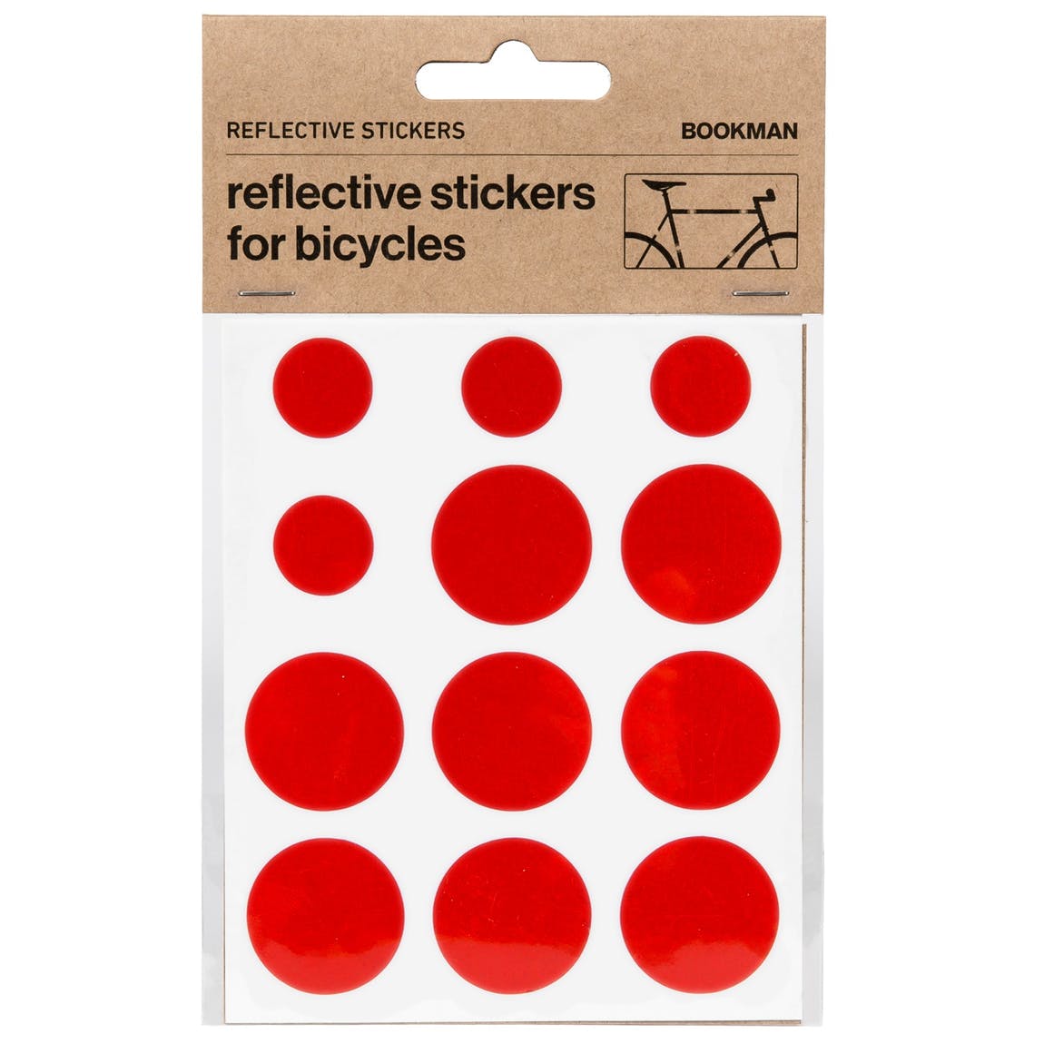 Package Reflective Stickers Red Bookman