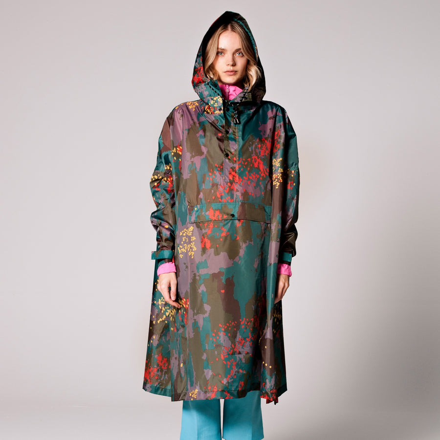 Rainkiss rain poncho - Digi Forest Camo