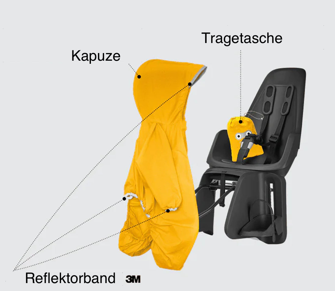 Rainette bicycle rain cover for child seat