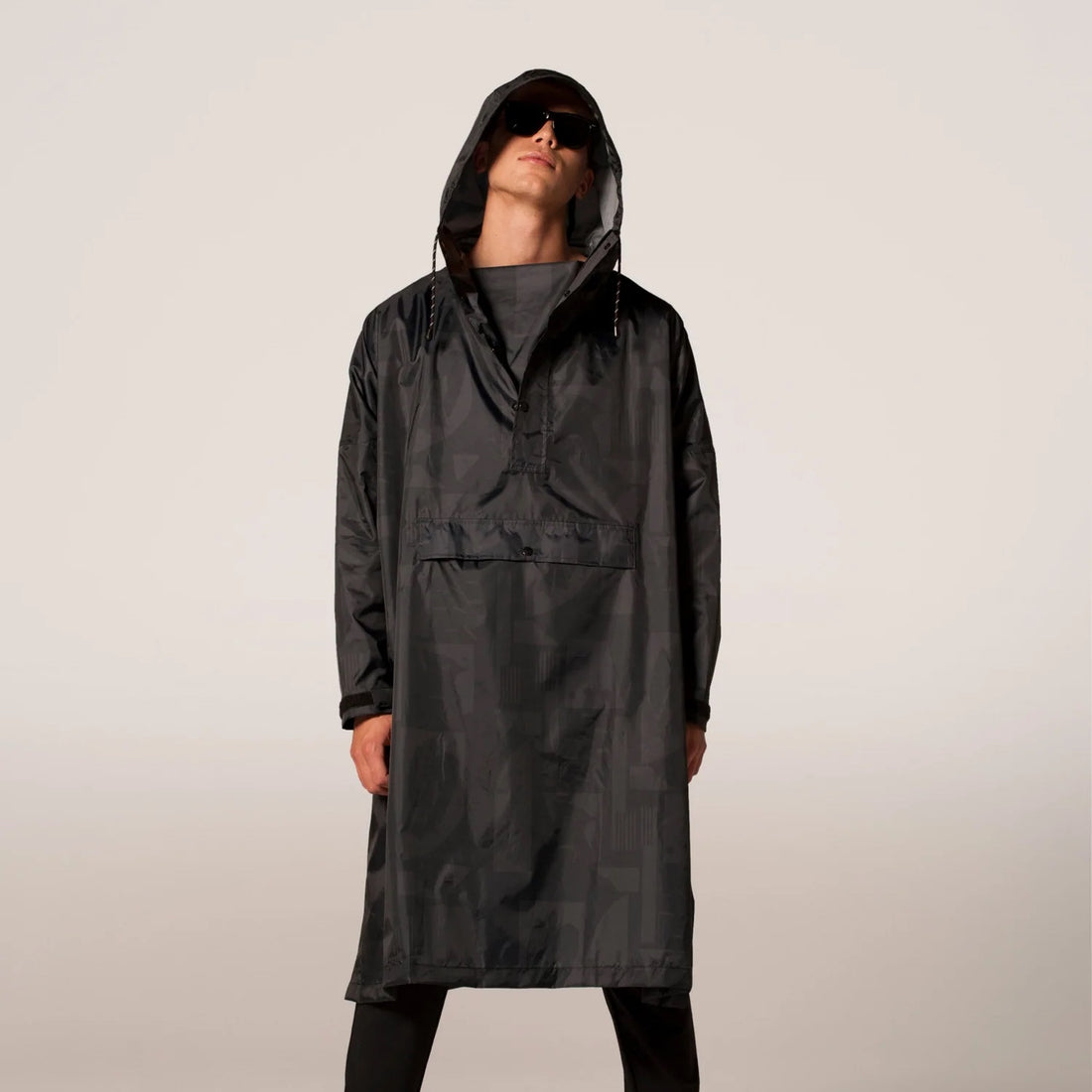 Rainkiss Poncho Unisex Schwarz
